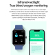 Montre Connectée IP67 Étanche Bracelet Silicone Fonctions Multiples Bluetooth Appels Moniteur Cardiaque Sommeil Musique - www...