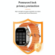 Montre Connectée Étanche IP67 Avec Bande Silicone Océan Écran 2.2 Pouces Fonctions Santé NFC Musique Sports Pour Android IOS ...