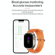 Montre Connectée Étanche IP67 Avec Bande Silicone Océan Écran 2.2 Pouces Fonctions Santé NFC Musique Sports Pour Android IOS ...
