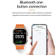 Montre Connectée Étanche IP67 Avec Bande Silicone Océan Écran 2.2 Pouces Fonctions Santé NFC Musique Sports Pour Android IOS ...