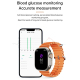 Montre Connectée Étanche IP67 Avec Bande Silicone Océan Écran 2.2 Pouces Fonctions Santé NFC Musique Sports Pour Android IOS ...