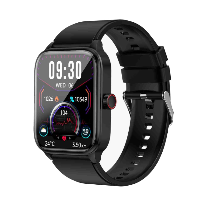 Montre Connectée Étanche IP67 Avec Écran 1.91 Pouces Et Bracelet Silicone Fonctions ECG Bluetooth Appel Surveillance Santé Co...