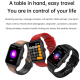 Montre Connectée Étanche IP67 Avec Écran 1.91 Pouces Et Bracelet Silicone Fonctions ECG Bluetooth Appel Surveillance Santé Co...