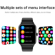 Montre Connectée Étanche IP67 Avec Écran 1.91 Pouces Et Bracelet Silicone Fonctions ECG Bluetooth Appel Surveillance Santé Co...
