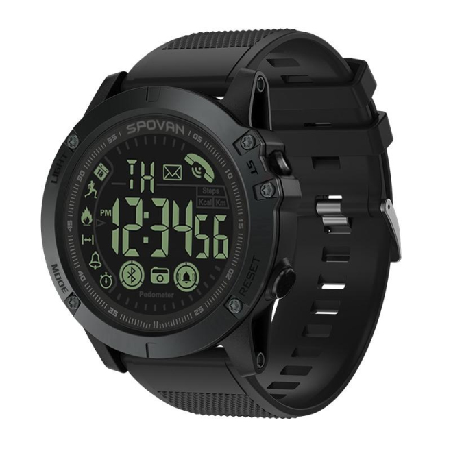 Montre Connectée Étanche 50m Lumineuse Bluetooth Avec Podomètre Et Gestion Sportive Contrôle Caméra Alarme Intelligente - www...