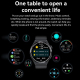 Montre Connectée Étanche IP68 Écran Noir 1.60 Pouces Bracelet Cuir Appels Bluetooth et Sports Multimodes Moniteur de Santé Co...