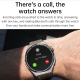 Montre Connectée Étanche IP68 Écran Noir 1.60 Pouces Bracelet Cuir Appels Bluetooth et Sports Multimodes Moniteur de Santé Co...