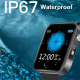 Montre Connectée 1.54 Pouces Avec Surveillance Température Corporelle Et Lampe Torche Fonctions Multisport Étanche IP67 Compa...