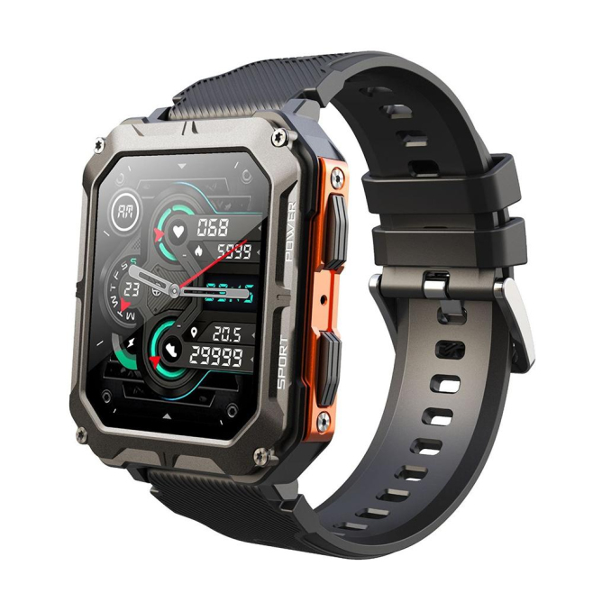 Montre Connectée Sport Étanche IP68 Appels Bluetooth Écran HD 1.83 Pouces Modes Sportifs Multiples Mémoire Étendue - www.yoni...
