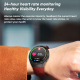 Montre Connectée IPS 1.28 Pouces Bluetooth 5.0 Étanche IP67 Avec Suivi Du Sommeil Modes Sportifs Moniteur Cardiaque Et Tensio...