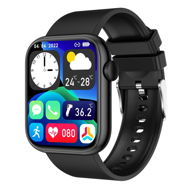 Montre Connectée Or Rose 1.85 Pouces TFT Appels Bluetooth Surveillance Cardiaque 100+ Modes Sportifs Compatibilité iOS Androi...