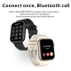 Montre Connectée Or Rose 1.85 Pouces TFT Appels Bluetooth Surveillance Cardiaque 100+ Modes Sportifs Compatibilité iOS Androi...