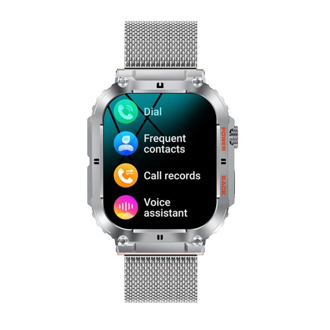 Montre Connectée Étanche Bluetooth Musique et Santé Écran IPS 1.96 Pouces Compatibilité Android IOS - www.yonis-shop.com