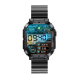 Montre Connectée Étanche Bluetooth Musique et Appels Écran 1.96 Pouces Contrôle Santé Multilingue Compatible Android IOS