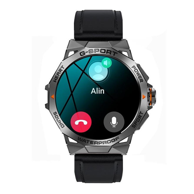 Montre Connectée Sportive Étanche Bluetooth Appels et Musique Écran AMOLED 1.43 Pouces Compatible Android et IOS Multilingue ...