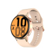 Montre Connectée Or Silicone Avec Appel HD 1.36 Pouces NFC Sports ECG Étanche Bluetooth 5.0