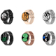 Montre Connectée Or Silicone Avec Appel HD 1.36 Pouces NFC Sports ECG Étanche Bluetooth 5.0 - www.yonis-shop.com