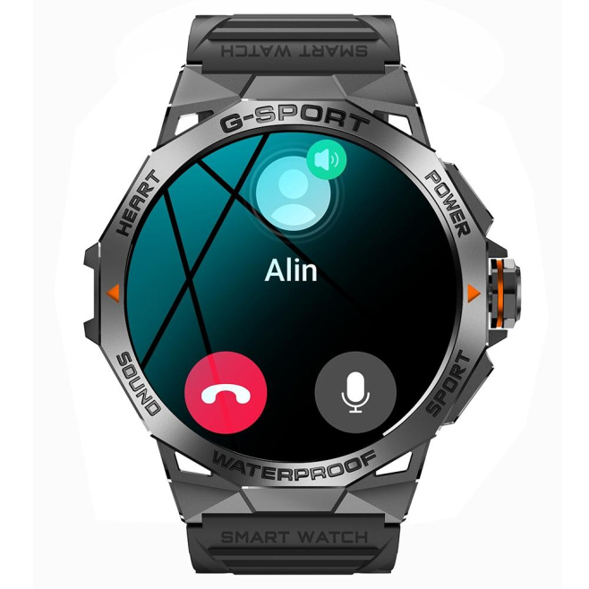 Montre Connectée Sport Étanche IP68 Bluetooth avec Appels et Musique Écran AMOLED 1.43 Pouces Compatible Android et iOS - www...