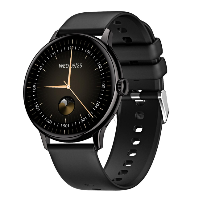 Montre Connectée AMOLED 1.43 Pouces Contrôle Santé et Appels BT Surveillance Fréquence Cardiaque Tension Oxygène Batterie Lon...