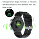 Montre Connectée Cuir Noir 1.32 Pouces Suivi Sportif Surveillance Cardiaque Sommeil Étanche IP67 Bluetooth 5.0 - www.yonis-sh...