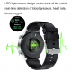 Montre Connectée Cuir Noir 1.32 Pouces Suivi Sportif Surveillance Cardiaque Sommeil Étanche IP67 Bluetooth 5.0 - www.yonis-sh...