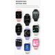 Montre Connectée Étanche IP68 Écran HD 1.83 Pouces Suivi Santé Température Cardiaque Tension Oxygène Batterie Longue Durée - ...