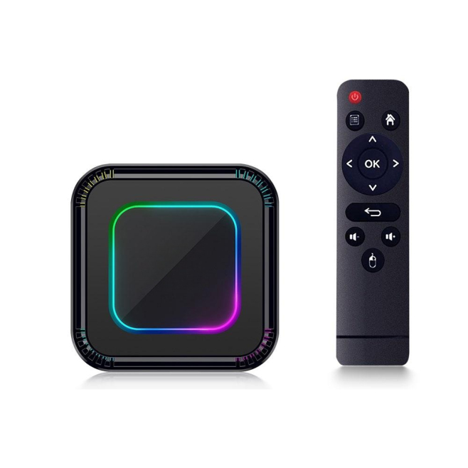 Box TV Android 13 Avec Télécommande Décodage 8K Sortie 4K 4 Go 128 Go WiFi 6 - www.yonis-shop.com