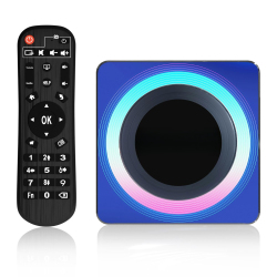 Box TV Android 13 Pour Multimédia Décodage 8K Sortie 4K 4 Go 32 Go WiFi Double Bande Avec Télécommande