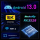 Box Android TV 8K Ultra HD Smart Media Player Android 13.0 Quad-Core 2GB+16GB Avec Télécommande et Support HDR - www.yonis-sh...
