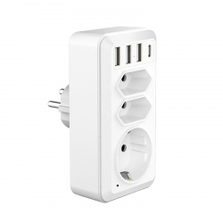 Prise Caméra Espion HD 1080p Wifi avec Détection de Mouvement pour Sécurité à Domicile