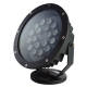 Projecteur LED ext&eacute;rieur noir en aluminium avec support orientable pour &eacute;clairage de jardin &eacute;tanche - Yonis Y-pes34