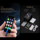 Mini Smartphone Petite Taille 3.0 Pouces Android 10 Octa Core 2GB RAM 16GB ROM Dual SIM 4G Caméra 13MP Batterie Longue Durée ...