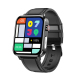 Montre Connectée IP68 Étanche Écran TFT 1.7 Pouces Surveillance Oxygène Sanguin Température Corporelle Diagnostic Médical AI Bracelet Cuir Marron Compatibilité Android iOS