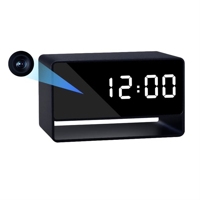 Réveil Caméra Espion Full HD 1080p Vision Nocturne Télécommande WIFI - www.yonis-shop.com