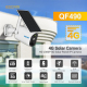 Camera Surveillance HD 1080P 4G Solaire IP66 Vision Nocturne Audio Bidirectionnel Batterie Rechargeable 14400mAh Alarme PIR S...