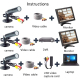 Camera Surveillance HD Grand Angle 1000TVL Étanche IP66 Vision Nocturne Haute Définition - www.yonis-shop.com
