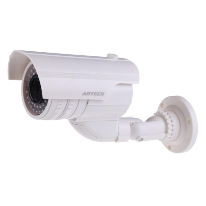 Caméra Surveillance Factice Réaliste Avec LED Rouge Clignotante Mouvement Motorisé Sans Fil - www.yonis-shop.com