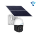 Caméra Surveillance Extérieure HD 3MP Étanche IP66 Vision Nocturne Couleur Panneau Solaire WiFi PTZ Stockage Cloud