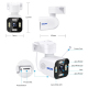 Camera Surveillance 3MP HD Détection De Mouvement Contrôle APP Pan & Tilt WiFi Vision Nocturne IP66 - www.yonis-shop.com