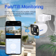 Camera Surveillance 3MP HD Détection De Mouvement Contrôle APP Pan & Tilt WiFi Vision Nocturne IP66 - www.yonis-shop.com