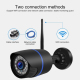 Camera Surveillance HD 1080P Sans Fil Détection Mouvement Audio Bidirectionnel Vision Nocturne Infrarouge Carte TF Étanche IP...
