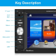 Autoradio 6.2 Pouces Écran Tactile HD Bluetooth Carplay Caméra AHD USB MP5 Réception FM Contrôle Volant - www.yonis-shop.com