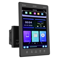 Autoradio Double Spindle &Eacute;cran Vertical 9.5 Pouces MP5 Player Bluetooth Carplay USB FM Radio Cam&eacute;ra Recul Contr&ocirc;le Volant - w...
