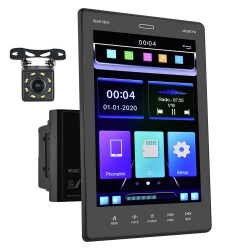 Autoradio &Eacute;cran Vertical 9.5 Pouces Bluetooth Carplay Cam&eacute;ra HD USB FM RDS Commande Volant - www.yonis-shop.com