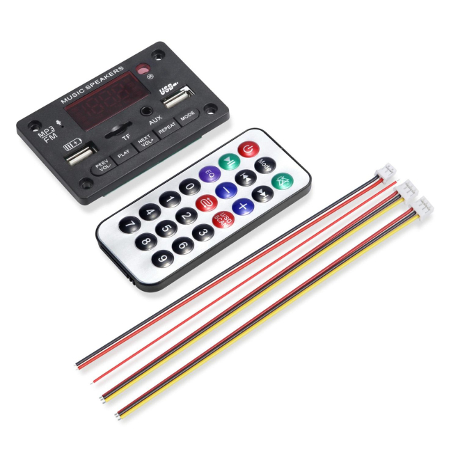 Accessoire Autoradio Bluetooth 5.0 Avec Radio FM USB Télécommande Enregistrement Et Mémoire - www.yonis-shop.com