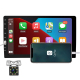 Autoradio 9 Pouces Carplay MP5 Bluetooth OLED Avec Caméra 8 Lumières et Commande au Volant