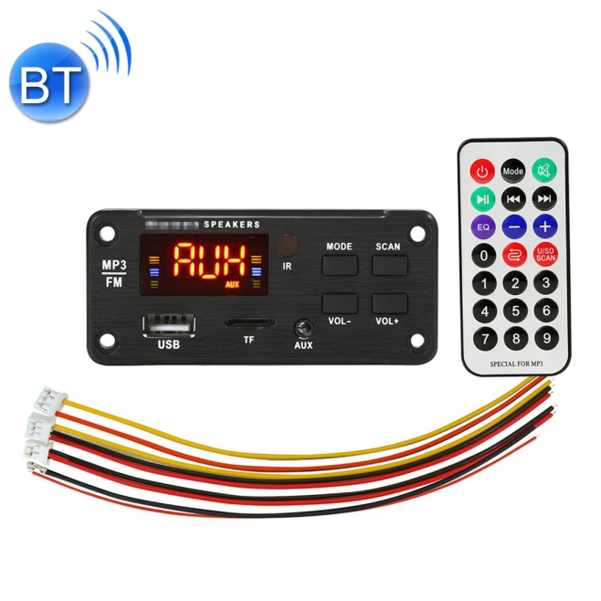 Accessoire Autoradio Écran Couleur Bluetooth 5.0 MP3 FM Radio USB AUX Télécommande - www.yonis-shop.com
