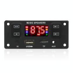 Autoradio Bluetooth Avec Amplificateur Puissant Décodeur Enregistrement Appels Perte Nulle