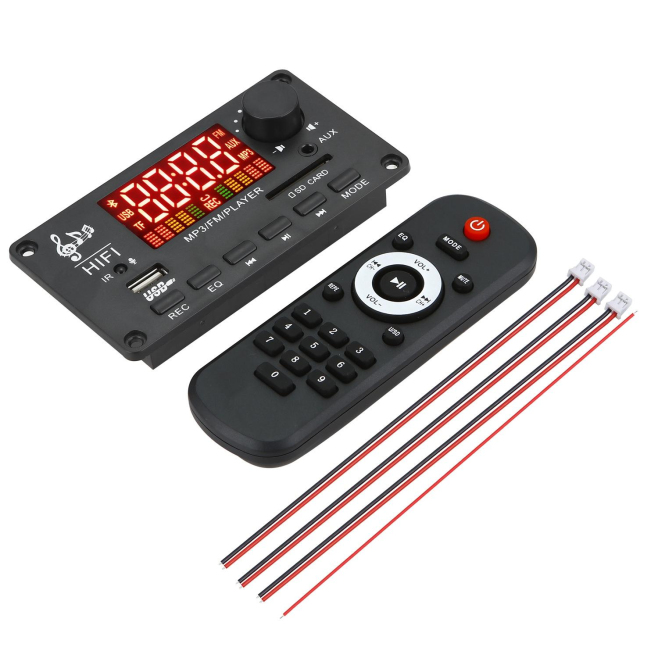 Accessoire Autoradio Bluetooth 12V 50W Écran Couleur Support FM Appels Enregistrement USB TF AUX Radio - www.yonis-shop.com