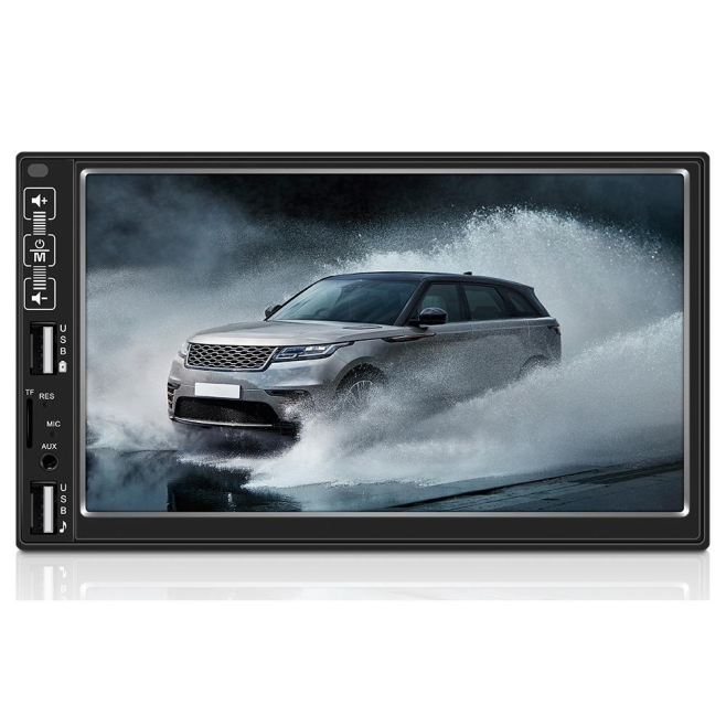 Autoradio Écran 7 Pouces HD MP5 Bluetooth FM Télécommande Caméra 8LEDs - www.yonis-shop.com
